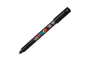 Маркер uni POSCA, 0,7мм, чорний, UNI PC-1MR BLACK(N)