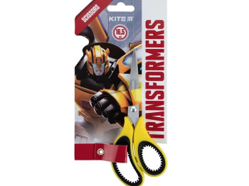 Ножницы детские Transformers, 16,5 см, желто-черные, с резиновыми вставками, Kite