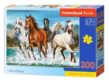 Пазли Коні, 200 елементів, Castorland В-222056