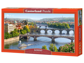 Пазлы Мосты через Влтаву, 4000 элементов, Castorland
