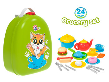 Набор продуктов игровой Grocery set, 26,5 см, в рюкзаке, Технок
