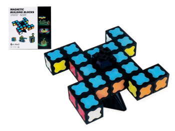 Магнітний конструктор Magnetic Building Blocks, 16 світлових блоків, 4 в 1