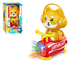 Игрушка интерактивная Cartoon Shiba 20 см, ездит и светится, со звуком