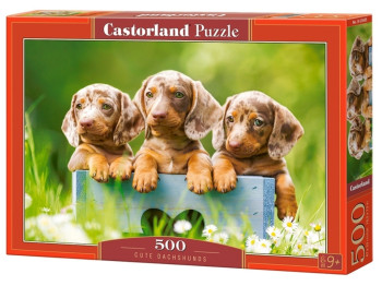 Пазли Cute Dachshunds, 500 елементів, Castorland B-53605