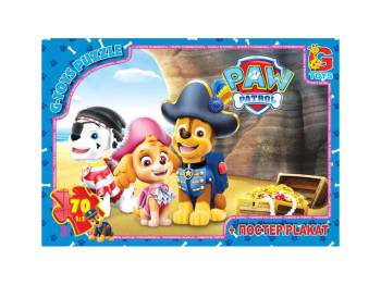 Пазлы картонные Paw Patrol, 70 элементов, G-Toys