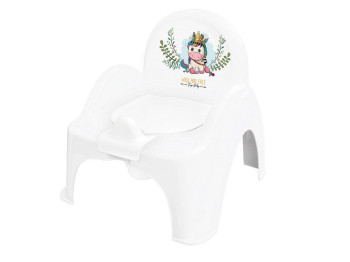 Горшок - стільчик Дикий захід. Єдиноріг Білий. Tega Baby DZ-007-103-JEDNOROŻEC