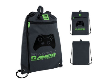 Сумка для взуття зі шнурками Gamer K25-601M-8, 46×33 см, затяжка шнурком, Kite