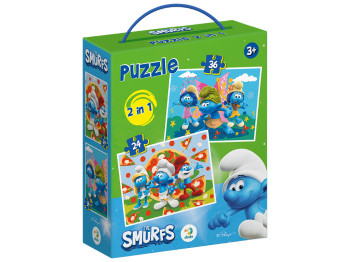 Пазл 2 в 1 The Smurfs Веселі моменти, 24/36 елементів