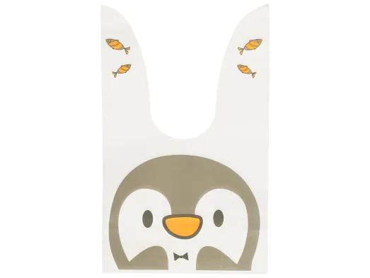 Подарочные пакеты Penguin с ушками, 13,5×23 см, 50 шт (цена за упаковку)