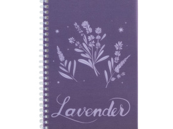 Блокнот в клетку на спирали А5. 80 листов. Lavender 4. Axent 8033-4-A