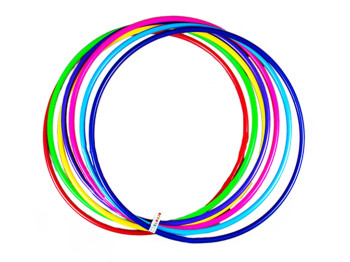 Обруч дитячий важкий SlimHoop №2 тренувальний, 75 см, гнучкий кольоровий, BAMSIC