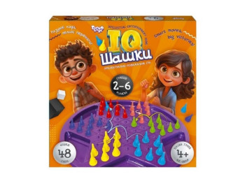 Настільна гра логічна IQ шашки, 25 см, з ігровим полем, Danko Toys