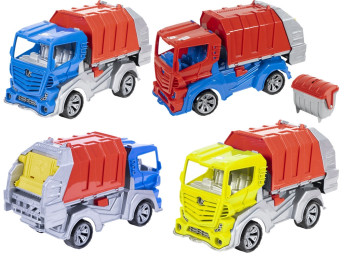 Машина ORION игрушечная мусоровоз с контейнером, 3 цвета (цена за 1 шт)