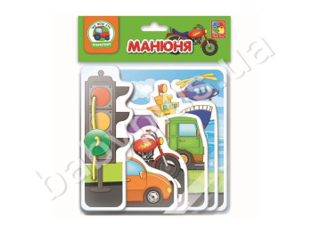 Игра - развивашка Манюня, Транспорт, Vladi Toys