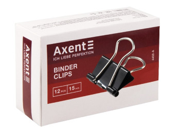 Биндер 15 мм. Axent 4408-A. Цена за упаковку 12 шт.