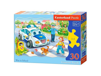 Пазлы Дорога в школу, 30 элементов, Castorland