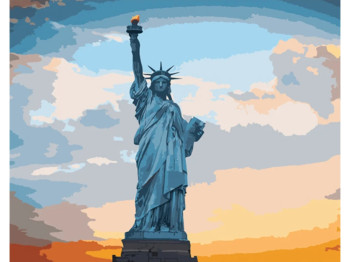 Набір для розпису по номерах Statue of Liberty в Нью-Йорку 40х50 см, Strateg