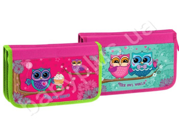 Пенал подвійний картонний LITTLE OWL, KIDIS 7181
