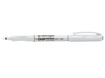 Маркер Centropen Non-Permanent OHP, синий, 0,6 мм