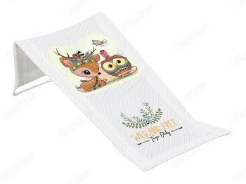 Лежак для купання з малюнком білий Дикий захід Оленя. Tega Baby DZ-026-103-OLEN