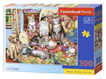Пазли Котяча сім'я, 300 елементів, Castorland