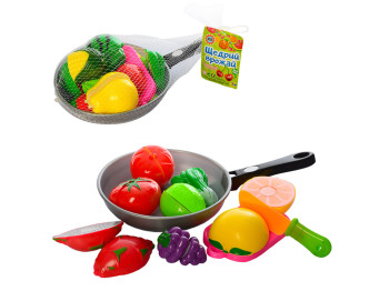 Игровой набор продуктов на липучке 3013C; 2 вида; (цена за 1 набор)