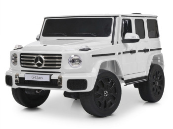 Електромобіль двомісний JJ2288EBLR-1 Mercedes-Benz, 1х24V7/AH, 4×45W, EVA, TF, білий