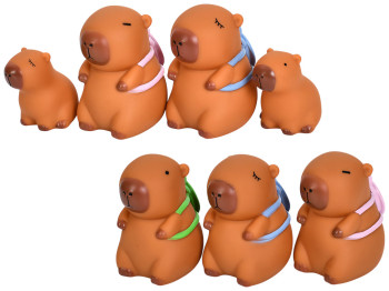 Набор игрушек для купания Капибары, 5,5-8,5 см, пищалки, 2 вида