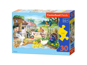 Пазлы Сельский двор, 30 элементов, Castorland