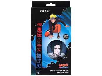 Набор бейдж на липучке и подвеска, 2 штуки, Naruto Shippuden, Kite