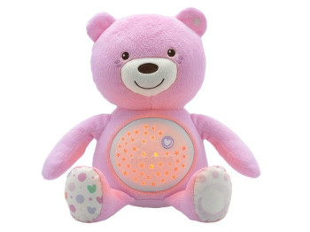 Іграшка музична Ведмедик рожевий, Chicco