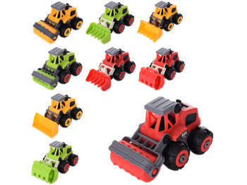 Конструктор на шурупах Стройтехніка 15 см 998-21A, з викруткою, BabyToys