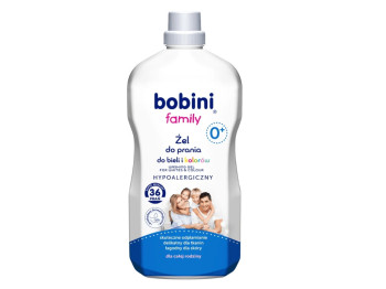 Гель для прання білих і кольорових речей Bobini Family, гіпоалергенний, 1,8 л