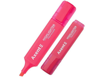 Маркер текстоотделитель Axent Highlighter, розовый, клиновидный, 1–5 мм