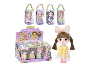 Кукла Lolifen Doll 5033, в коробке с ручкой, 6 видов (цена за 1 шт)