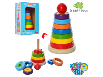 Деревянная игрушка Пирамидка. Tree Toys MD 2443