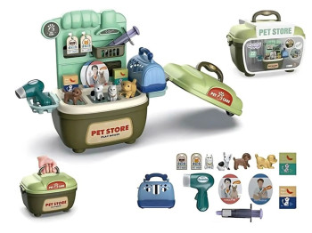 Набор игровой с переноской для животных 2в1 Pet Store 27 см