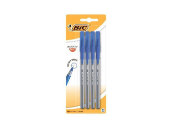 Ручка Раунд Стик Экзакт, синяя, 4шт в блистере, BIC bc932857
