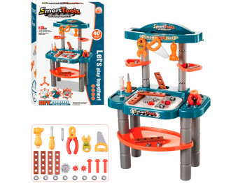 Стол с инструментами DK689-5A, 67,5 см, верстак, 40 деталей, BabyToys