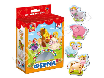 Мягкие магниты Ферма, Vladi Toys