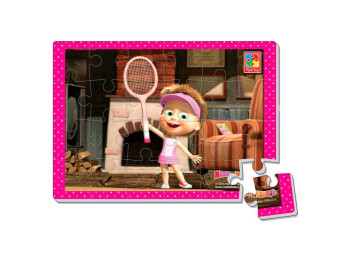 Мягкие пазлы Маша и Медведь, Vladi Toys