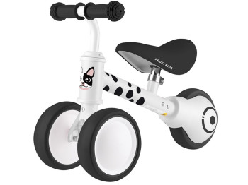 Біговел дитячий біло-чорний бульдог. Profi Kids 6 д. MBB 1016-4D