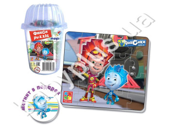 Пазлы в стаканчике Нолик и Файер, Vladi Toys