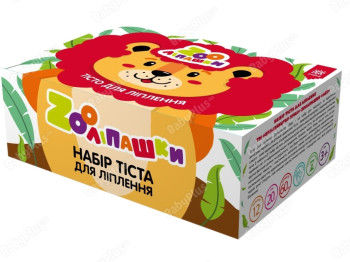 Тісто для ліплення ZOOліпашки Шоу-бокс Лев, набір, 60 стіків, ZIRKA