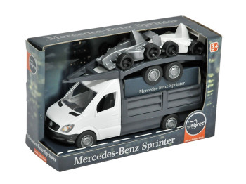 Автомобиль Mercedes-Benz Sprinter бортовой с лафетом – белый. Tigres 39670