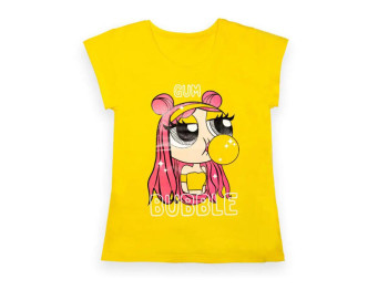 Футболка дитяча для дівчинки Girls FT-22-13 літо, Зріст 122, Gabbi (ціна за 1шт)