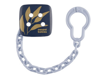 Ланцюжок до пустушки, Gold, пластик, 0м+, 2/440_blu, Canpol Babies