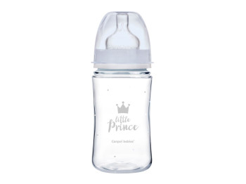 Пляшка антиколікова з широким отвором 240 мл PP Easystart Royal baby синя. Canpol Babies 35/234_blu