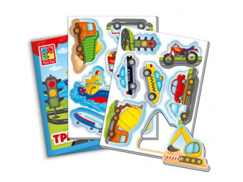 Мягкие магниты Транспорт, Vladi Toys