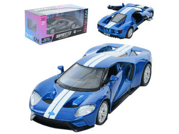Машинка инерционная металлическая Ford GT 2019, 12 см, открываются двери, АвтоСвіт